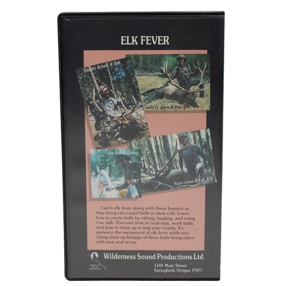 Elk Fever VHS Dwight Schuh Larry D Jones Wilderness Sound Production 60 Minutes - Picture 3 of 7
